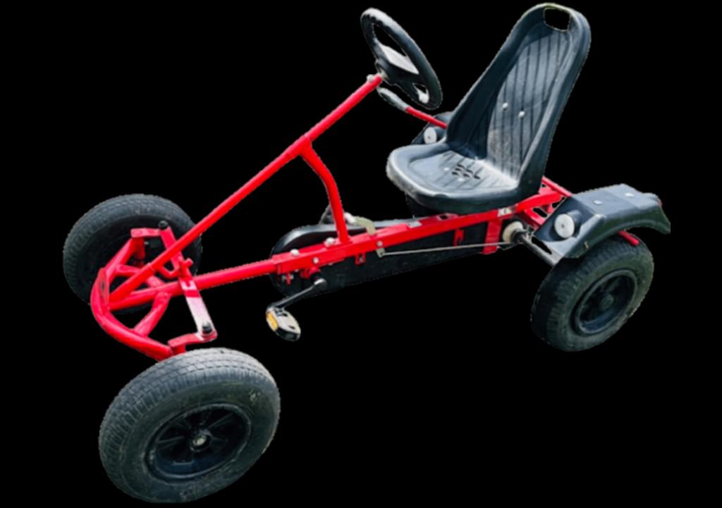 kart à pédales rouge de Dinocars, Enlèvement, Utilisé, Autres marques, Roue libre automatique