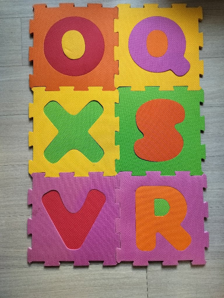 Puzzelmat alfabet, Ophalen, Gebruikt