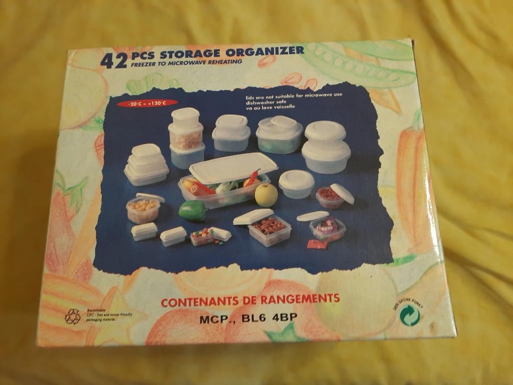 42 delig nieuw set alle maten potjes voor microgolf/vriezer, Huis en Inrichting, Keuken | Tupperware, Ophalen of Verzenden, Nieuw