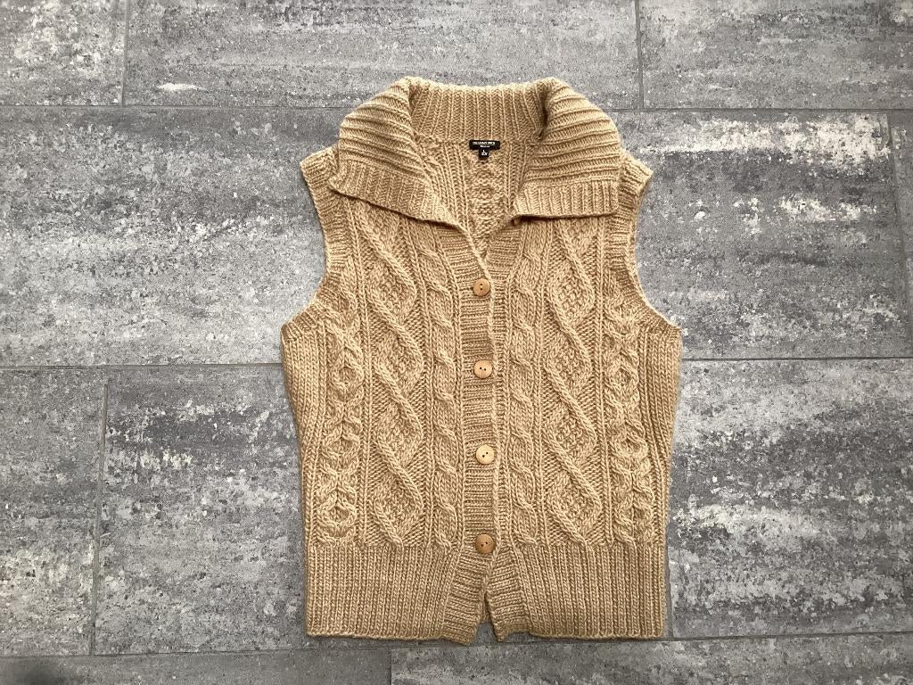 Cardigan/ vest Massimo Dutti S/M, Kleding | Dames, Maat 38/40 (M), Massimo Dutti, Beige, Ophalen of Verzenden