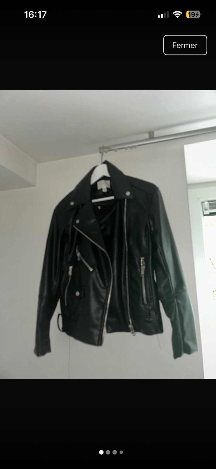 Veste en similicuir, Kleding | Dames, Jassen | Zomer, Ophalen of Verzenden, Zo goed als nieuw