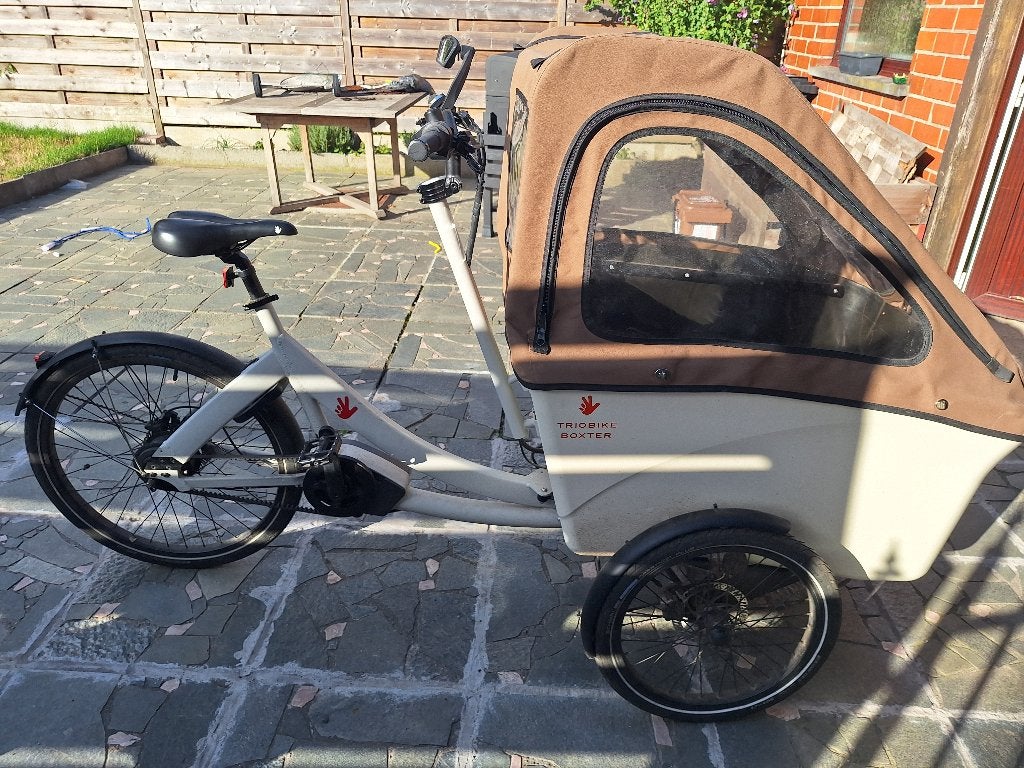Bakfiets, Gebruikt, 2 kinderen, Elektrisch, Schijfrem