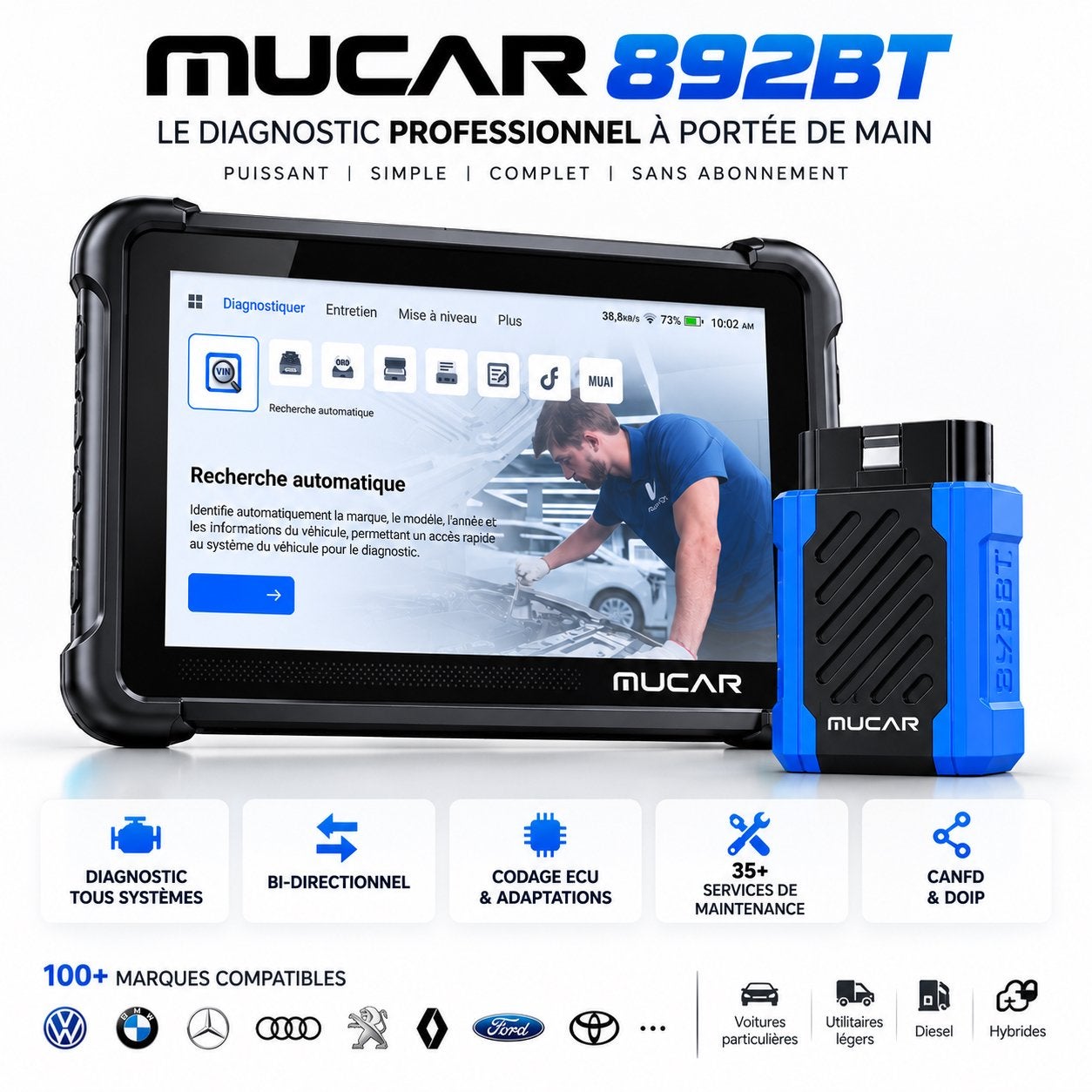 Diagnostic automobile Mucar 982bt, Autos : Divers, Enlèvement ou Envoi, Neuf