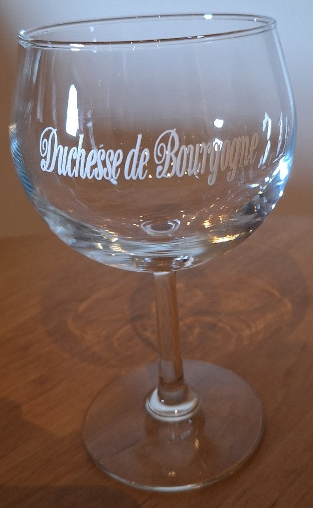 1 Duchesse de Bourgogne bierglas, Verzamelen, Ophalen of Verzenden, Zo goed als nieuw, Glas of Glazen, Overige merken