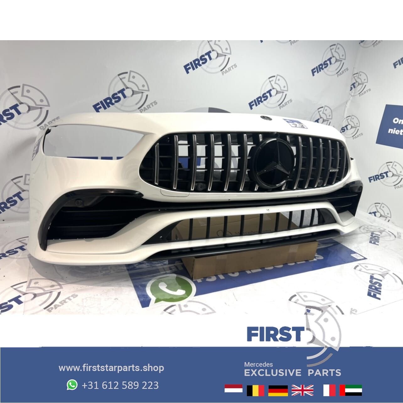 X290 W290 GT 43 53 4 DOORS COUPÉ AMG VOORBUMPER WIT COMPLEET, Utilisé, -, Avant, -