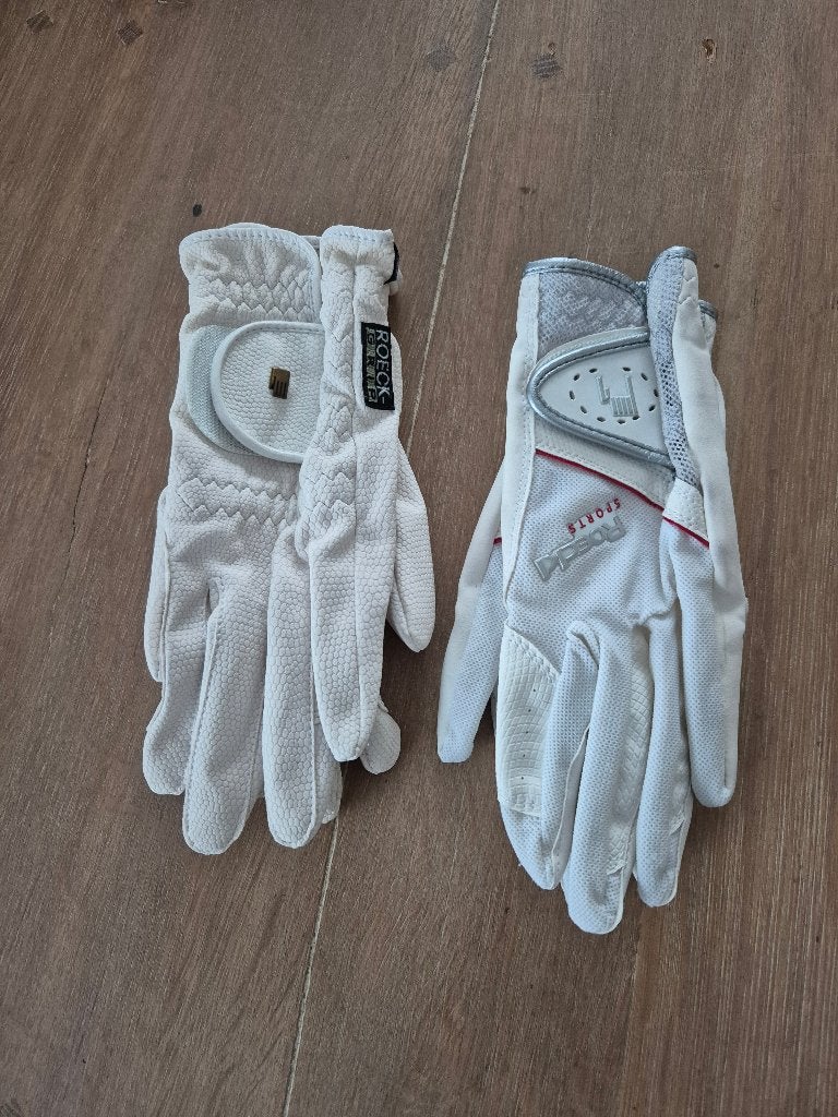 Roeckle wedstrijd handschoenen, Gebruikt, Overige typen, Ophalen of Verzenden, Kinderen