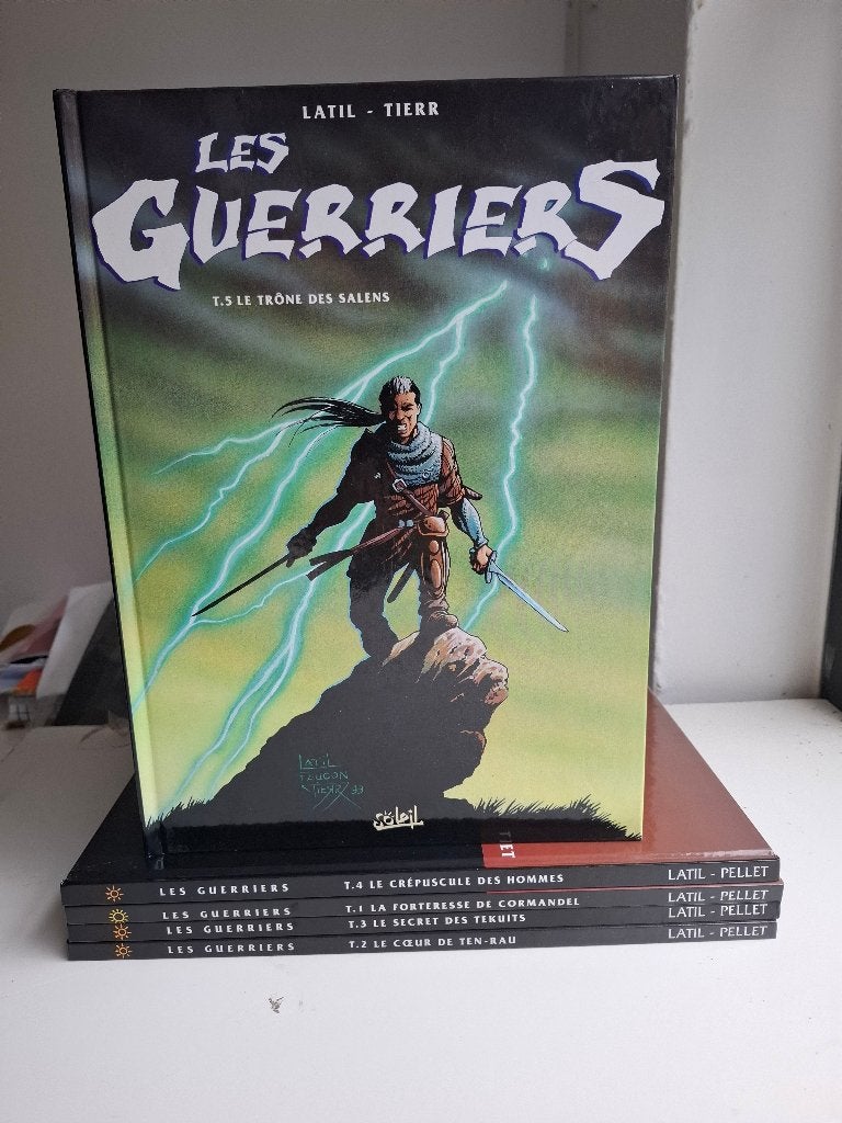 LES GUERRIERS PELLET TOMES 1 à 5 TBE TOUS EO, Livres, Série complète ou Série, Enlèvement ou Envoi, Comme neuf
