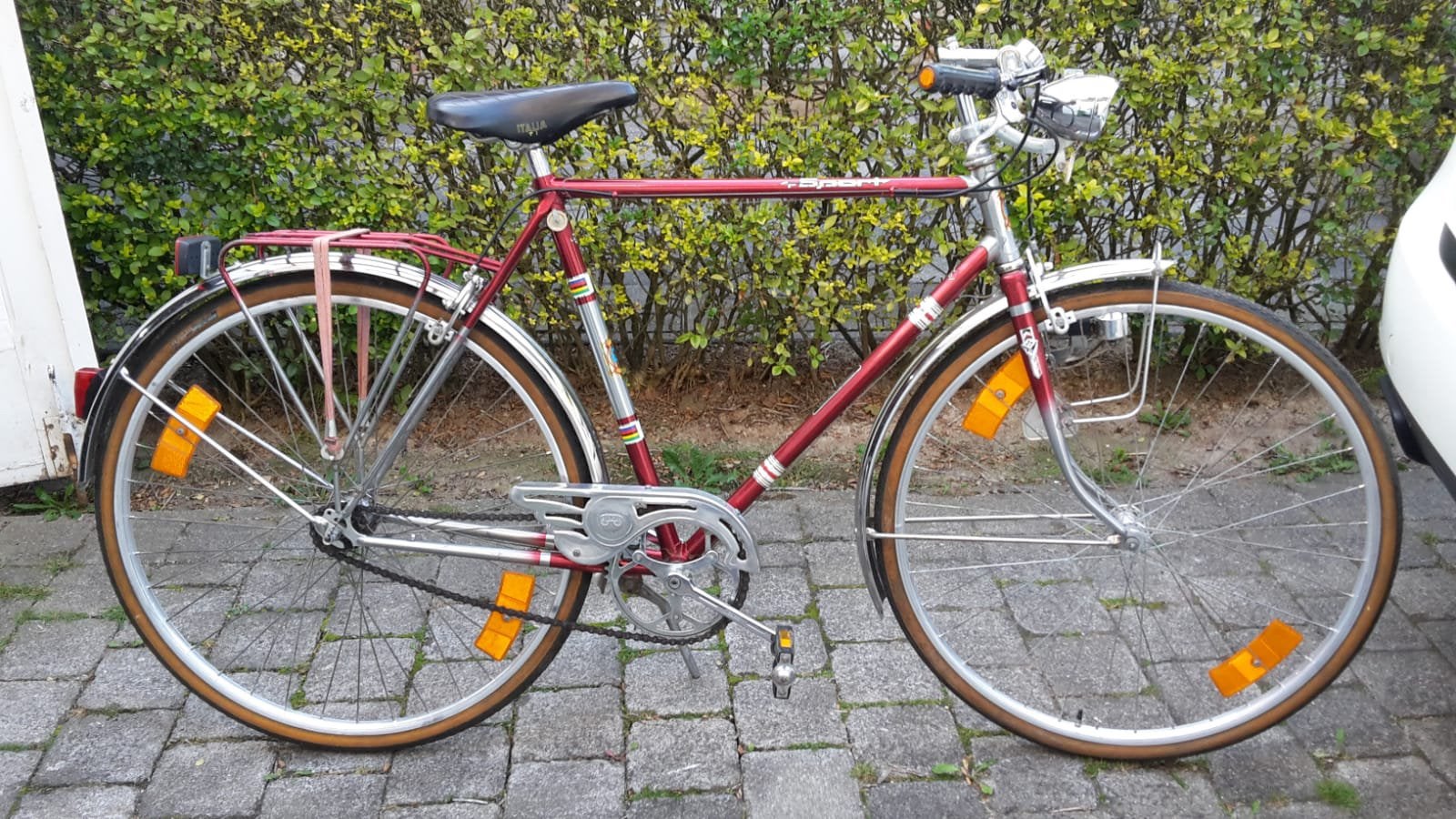 Oude fiets rond de 40 jaar, Ophalen