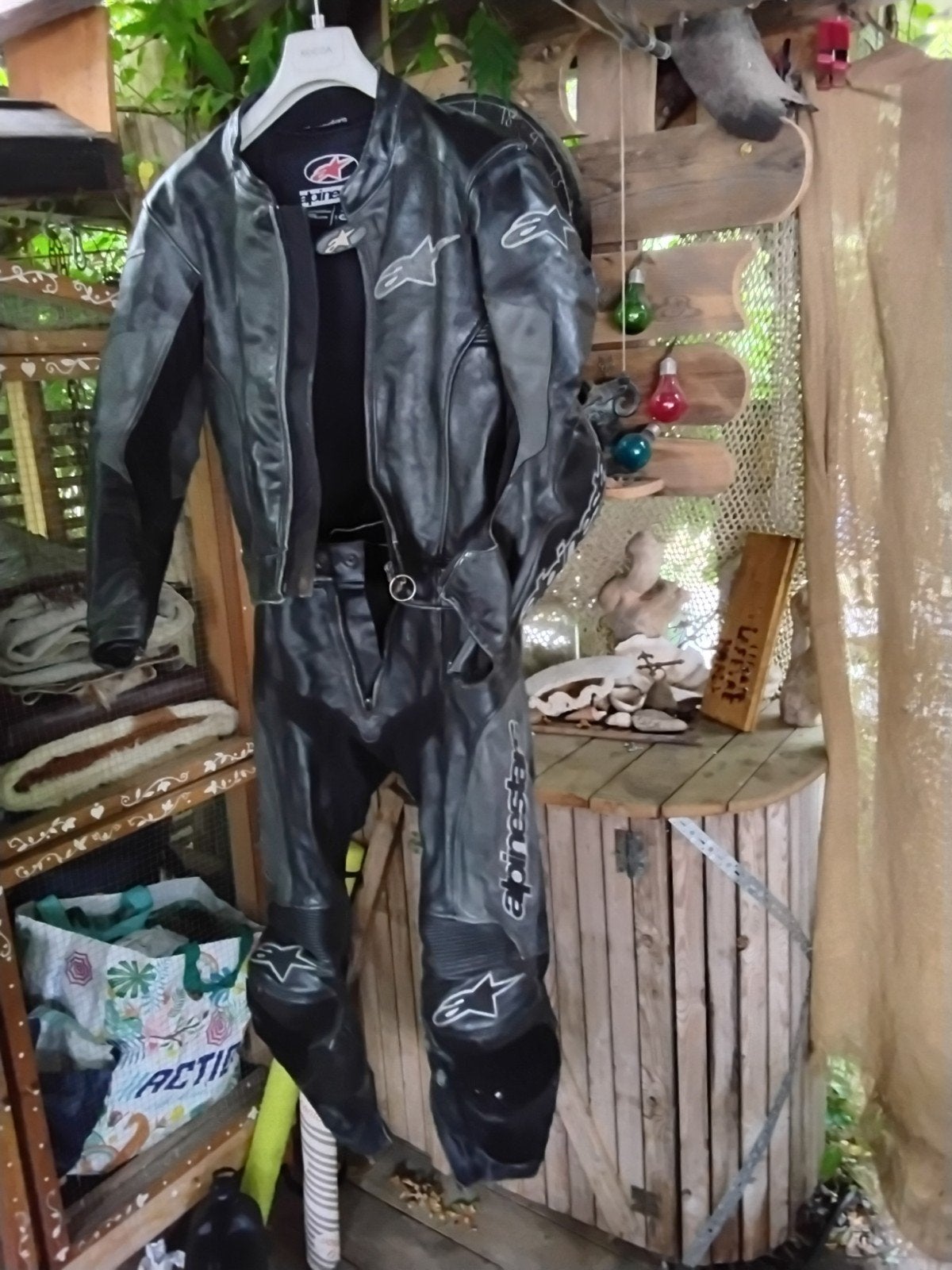 combinaison 2 pièces taille eur 50 , us 40,  10€, Motos, Enlèvement, Combinaison