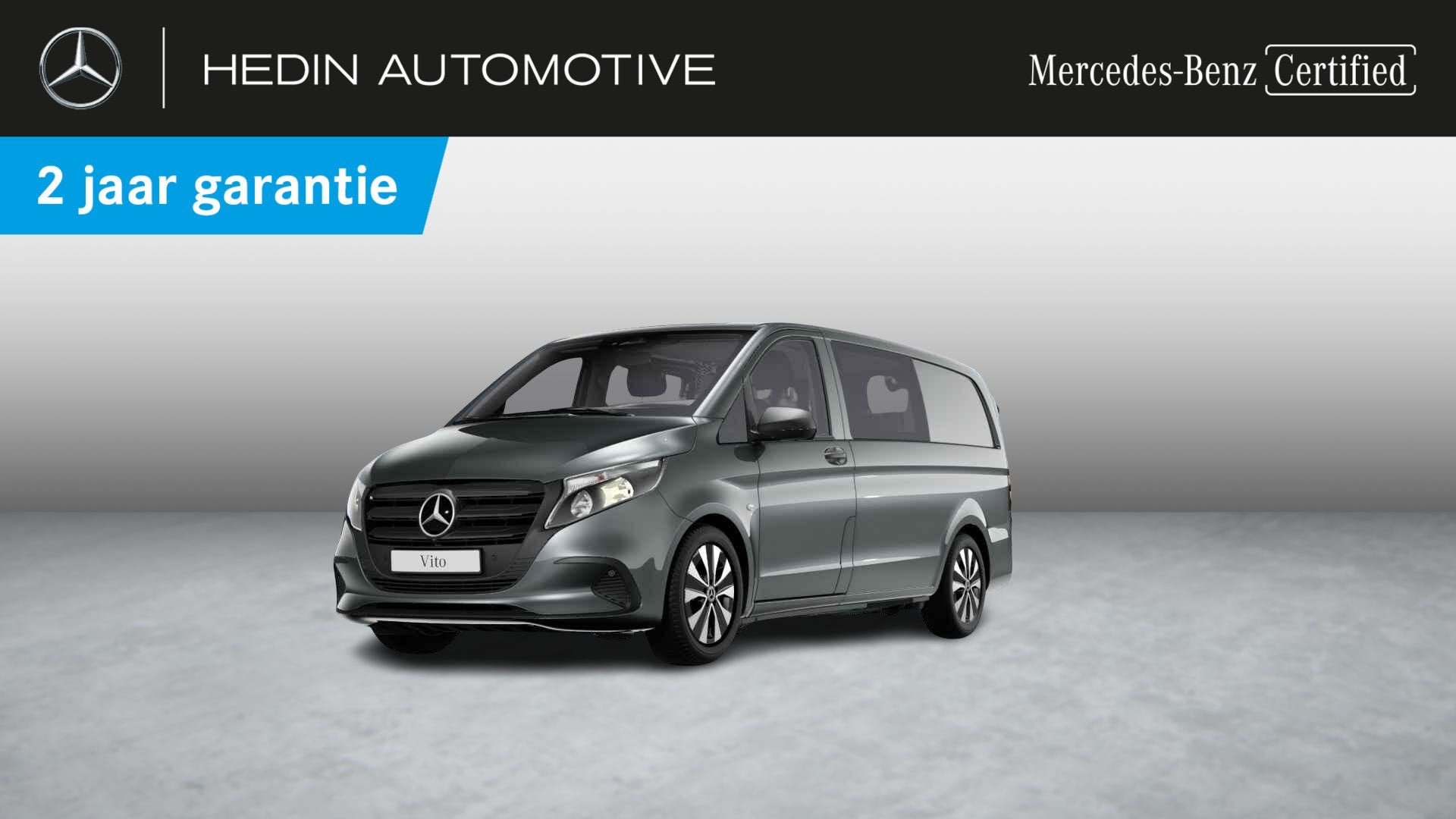 Mercedes-Benz Vito 119 CDI Mixto L2 PRO 9G-TRONIC | NAvigati, Automaat, Zwart, 2000 kg, 170 kW
