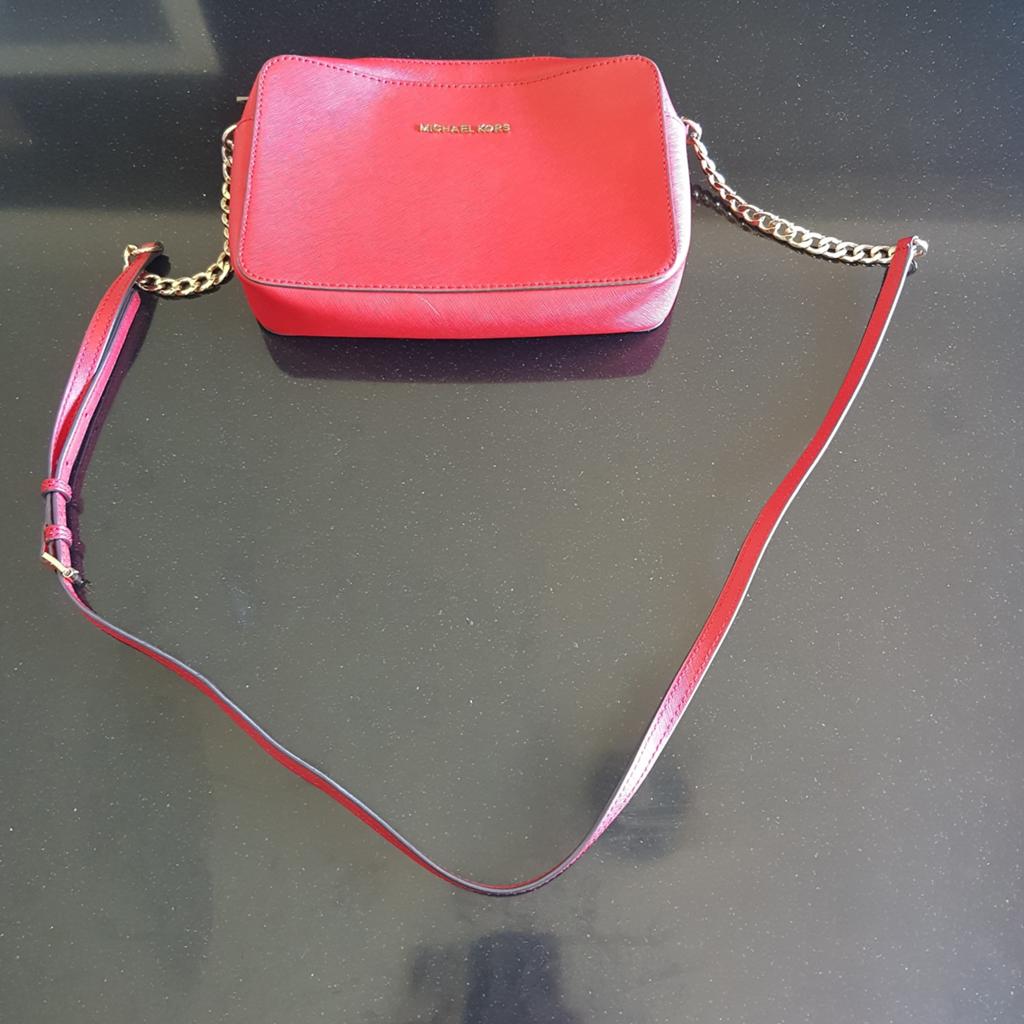 Magnifique sac à main Michael Kors rouge original, Rouge, Autres marques, Cuir, Comme neuf