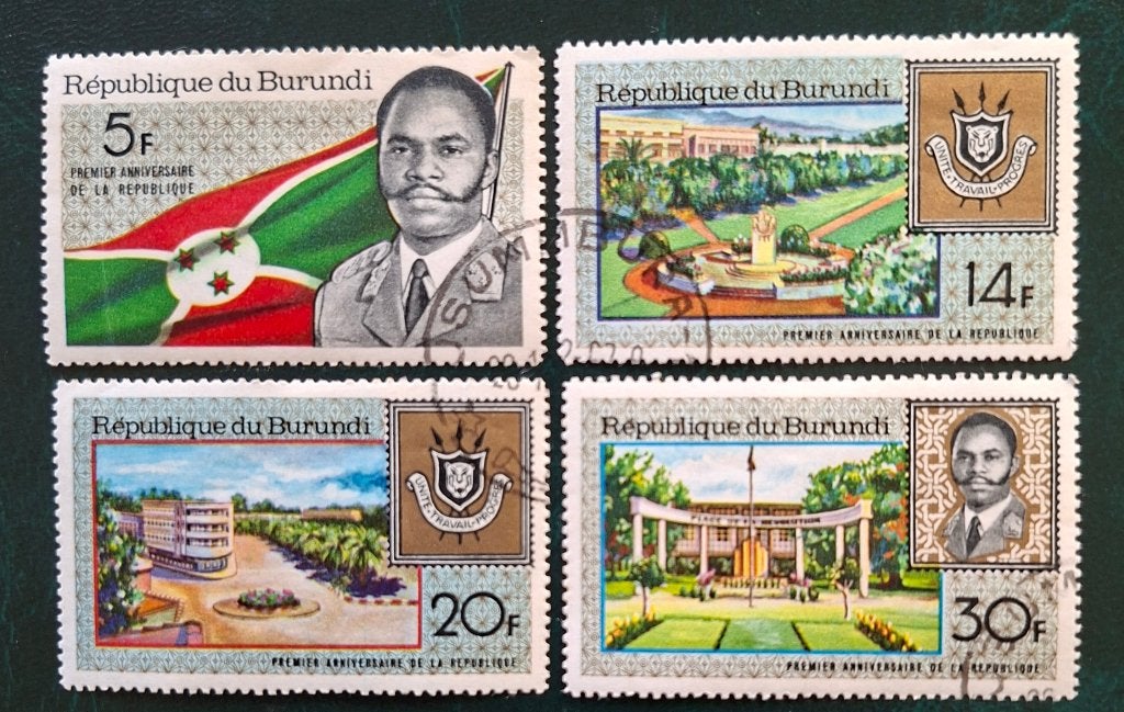 Timbres Burundi OBP 252/55, Timbres & Monnaies, Timbres | Afrique, Affranchi, Enlèvement ou Envoi