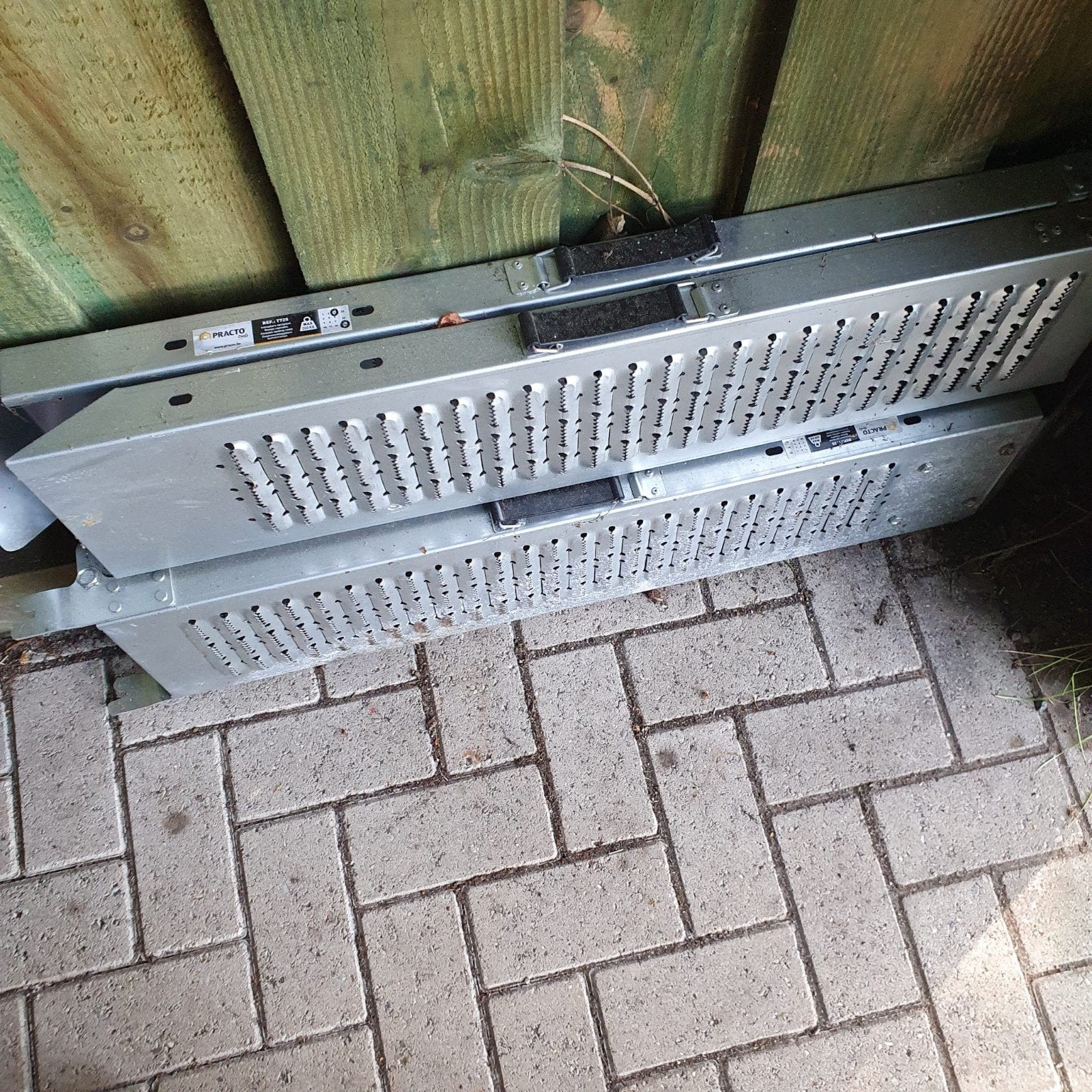 Opvouwbare oprijplaten, twee stuks, Enlèvement