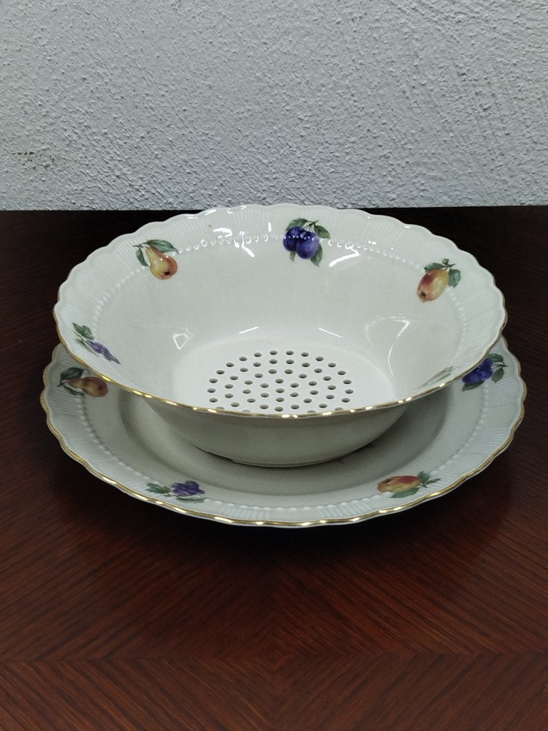 Vintage 2-delig vergiet Bavaria -Schwarzenhammer fruit decor, Antiquités & Art, Antiquités | Porcelaine, Enlèvement ou Envoi