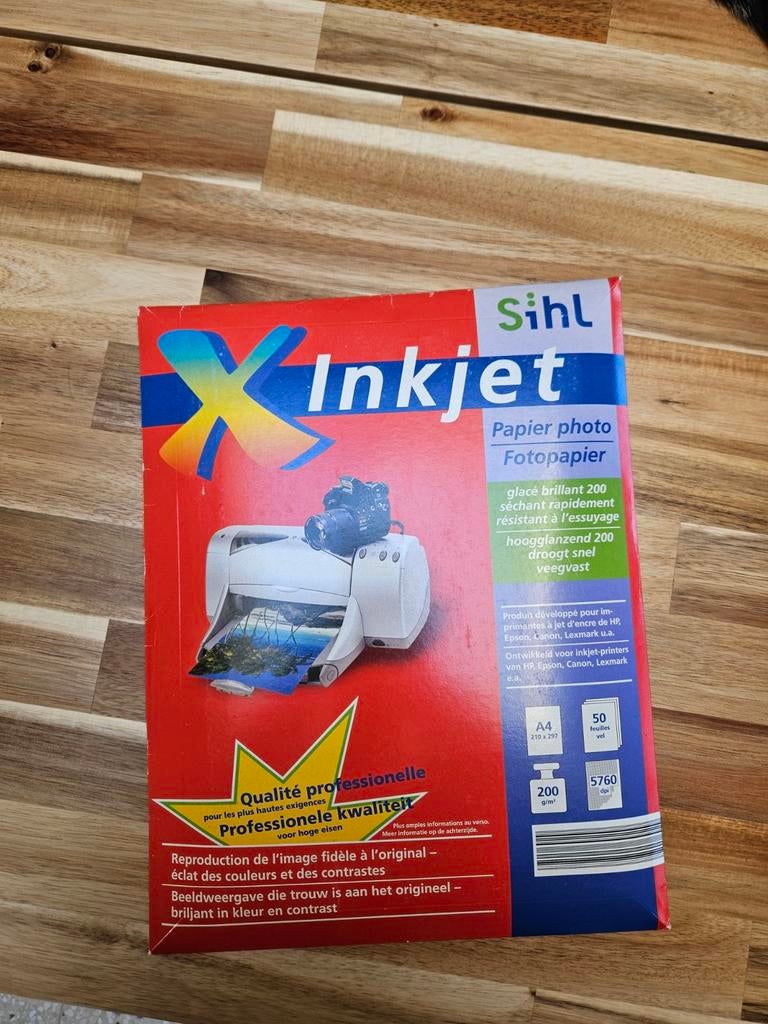 Sihl inkjet photo paper 50 vellen A4, Audio, Tv en Foto, Fotografie | Fotopapier, Ophalen