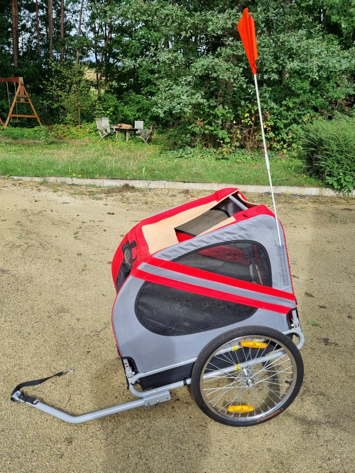 Hondenkar voor fiets, Ophalen, Gebruikt, Opvouwbaar, 20 tot 40 kg