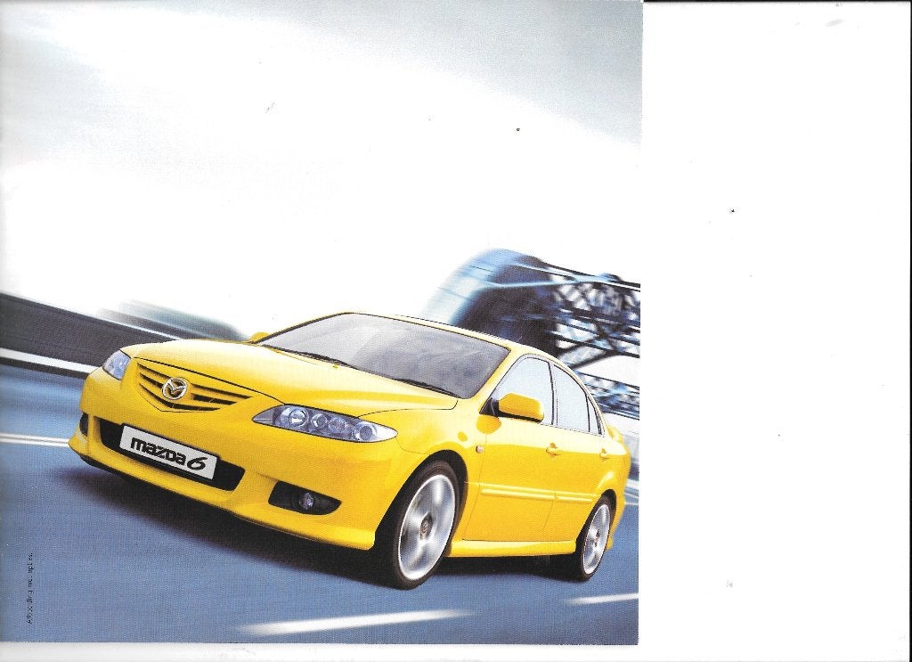 MAZDA 6,  2002, Boeken, Auto's | Folders en Tijdschriften, Ophalen of Verzenden, Zo goed als nieuw, Mazda