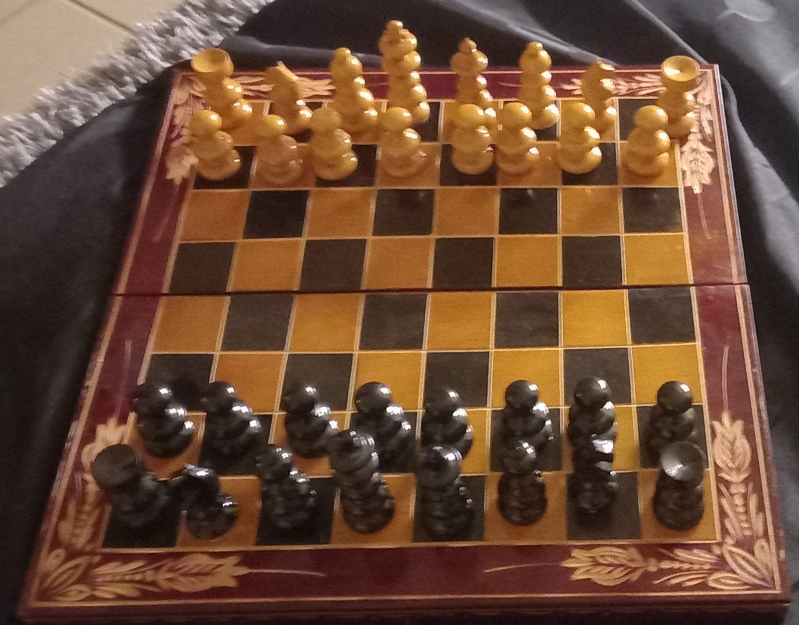 Houten schaakbord, Hobby & Loisirs créatifs, Jeux de société | Jeux de cartes, Enlèvement