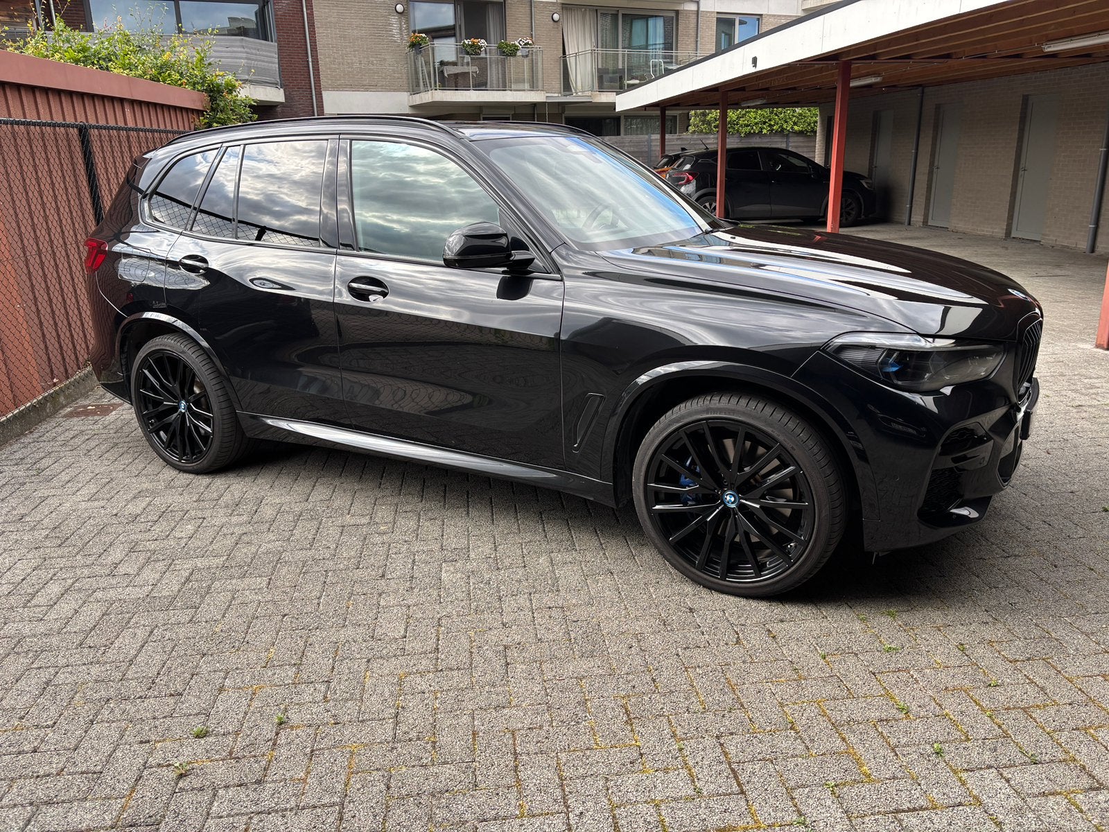 Bmw X545e M-pack, Auto's, Automaat, Parkeerassistent, Zwart, Leder