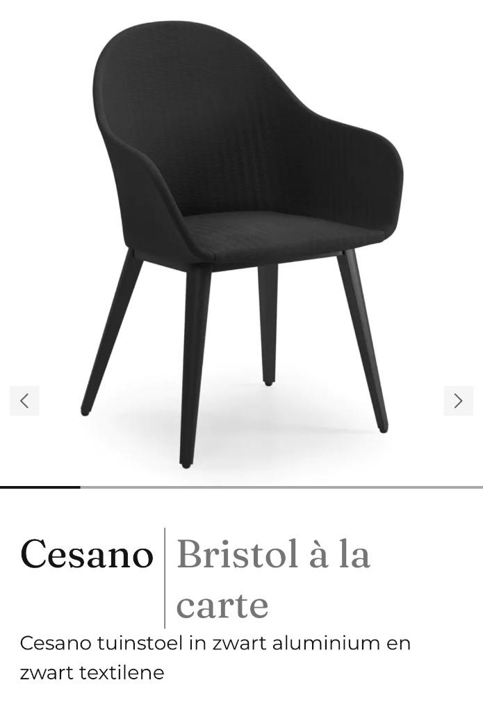 8 tuinstoelen Cesano - Bristol à la carte - nieuw in de doos, Tuin en Terras, Ophalen, Nieuw, Textileen