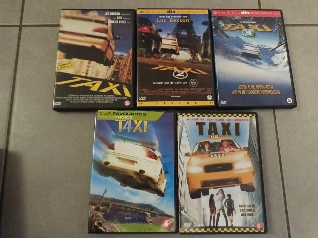 5 dvds Taxi, Enlèvement ou Envoi