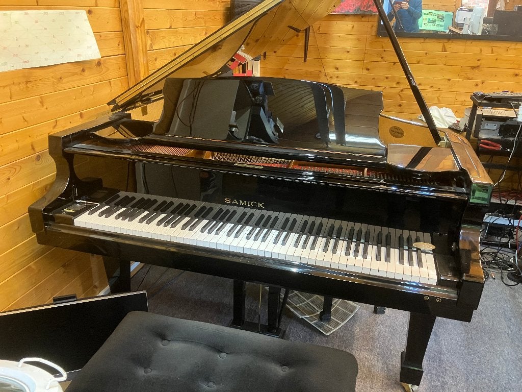 Super mooie en top vleugel piano SAMICK, Musique & Instruments, Enlèvement ou Envoi, Brillant, Comme neuf, Piano