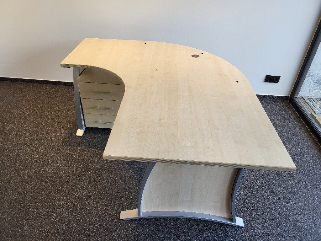 Bureau, Maison & Meubles, Utilisé, Bois, Beige, Enlèvement
