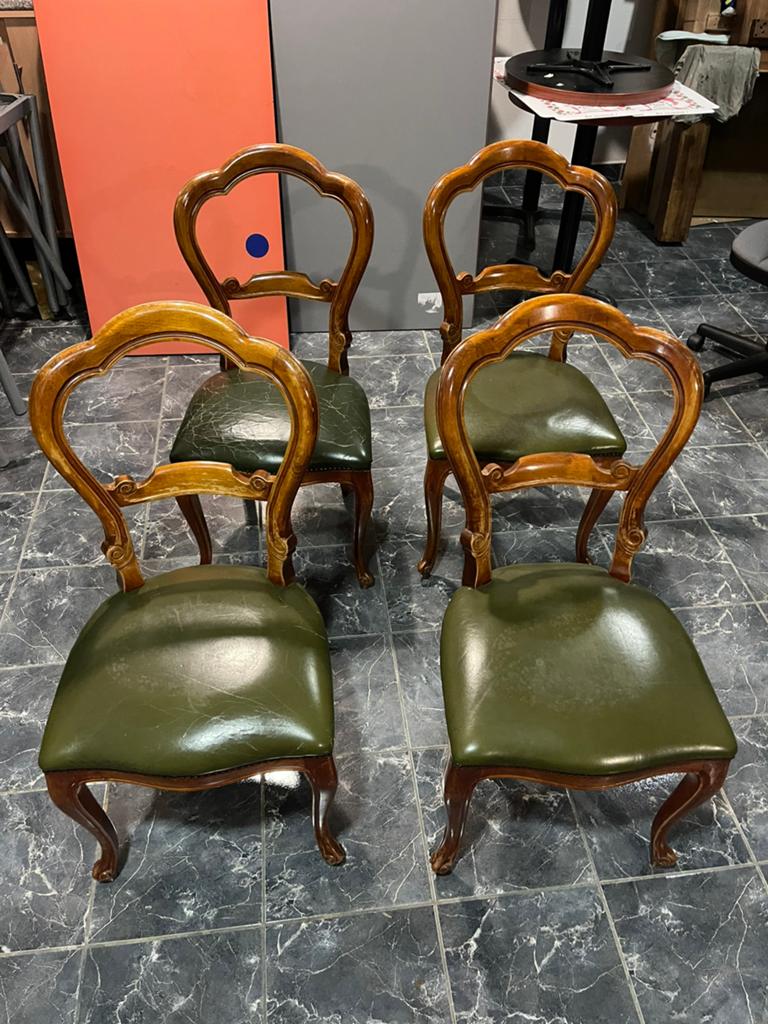 Vintage / antieke stoelen – 4 stuks, Huis en Inrichting, Stoelen, Ophalen
