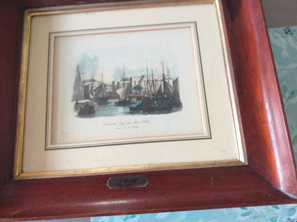 ets van Hinchoff, Antiek en Kunst, Ophalen of Verzenden, Ets