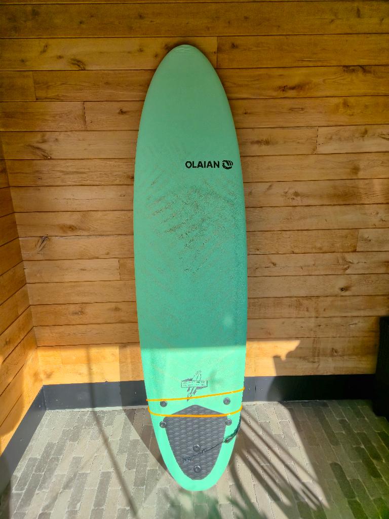 Surfboard soft top, Watersport en Boten, Golfsurfen, Ophalen, Gebruikt, Met koord
