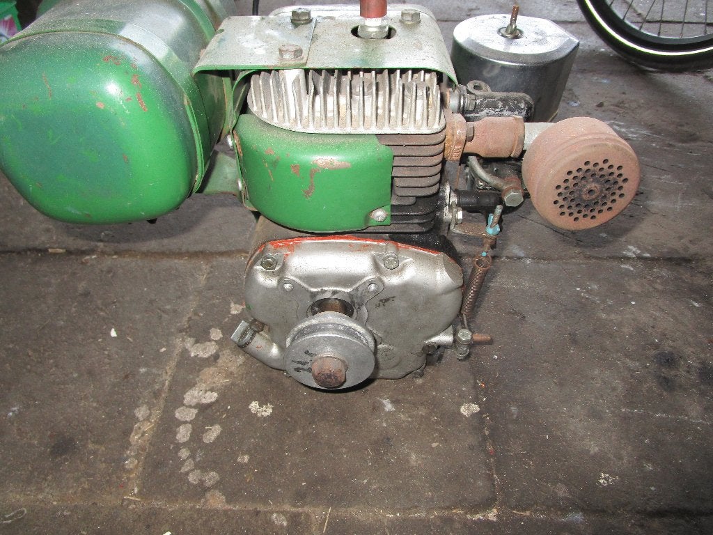 stationaire motor, Ophalen