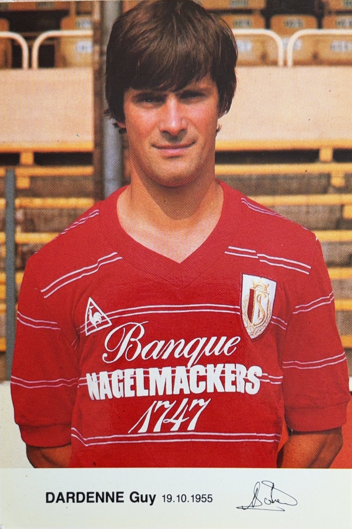 Fiche de joueur Guy Dardenne - Standard Liège - 1984/1985, Envoi, Comme neuf, Cartes de joueur