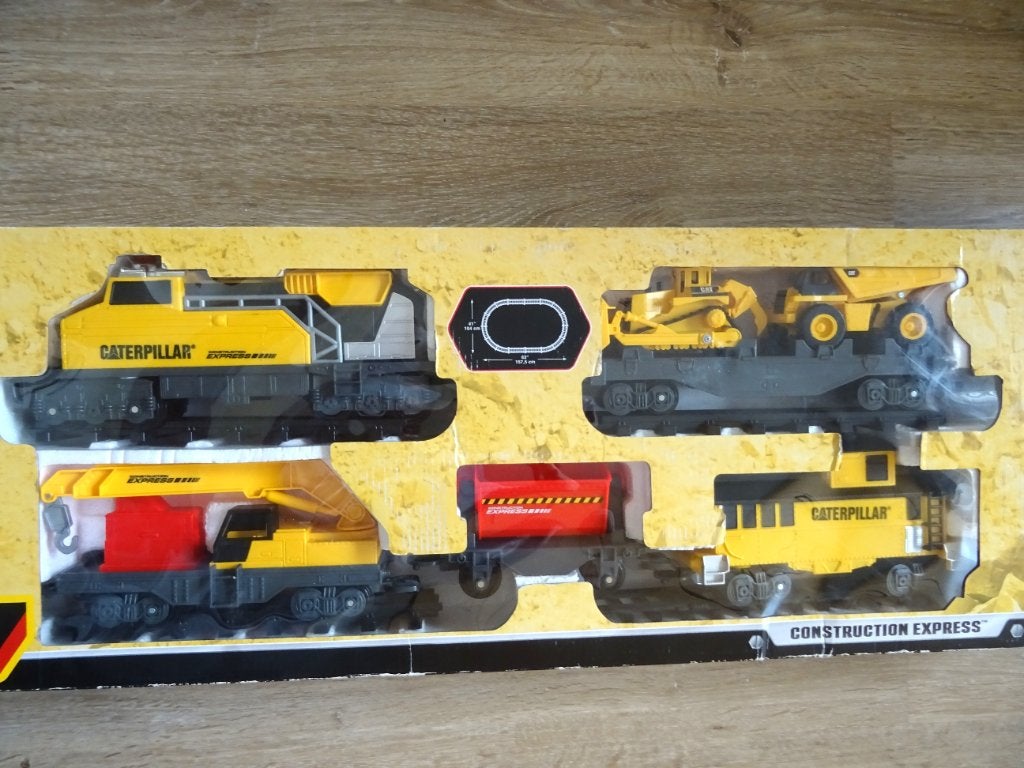 Caterpillar Express Construction Train 55650, Ophalen of Verzenden, Zo goed als nieuw