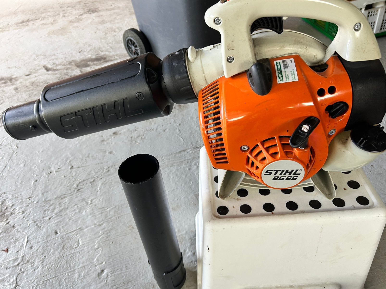 Bladblazer Stihl BG66, Ophalen, Gebruikt