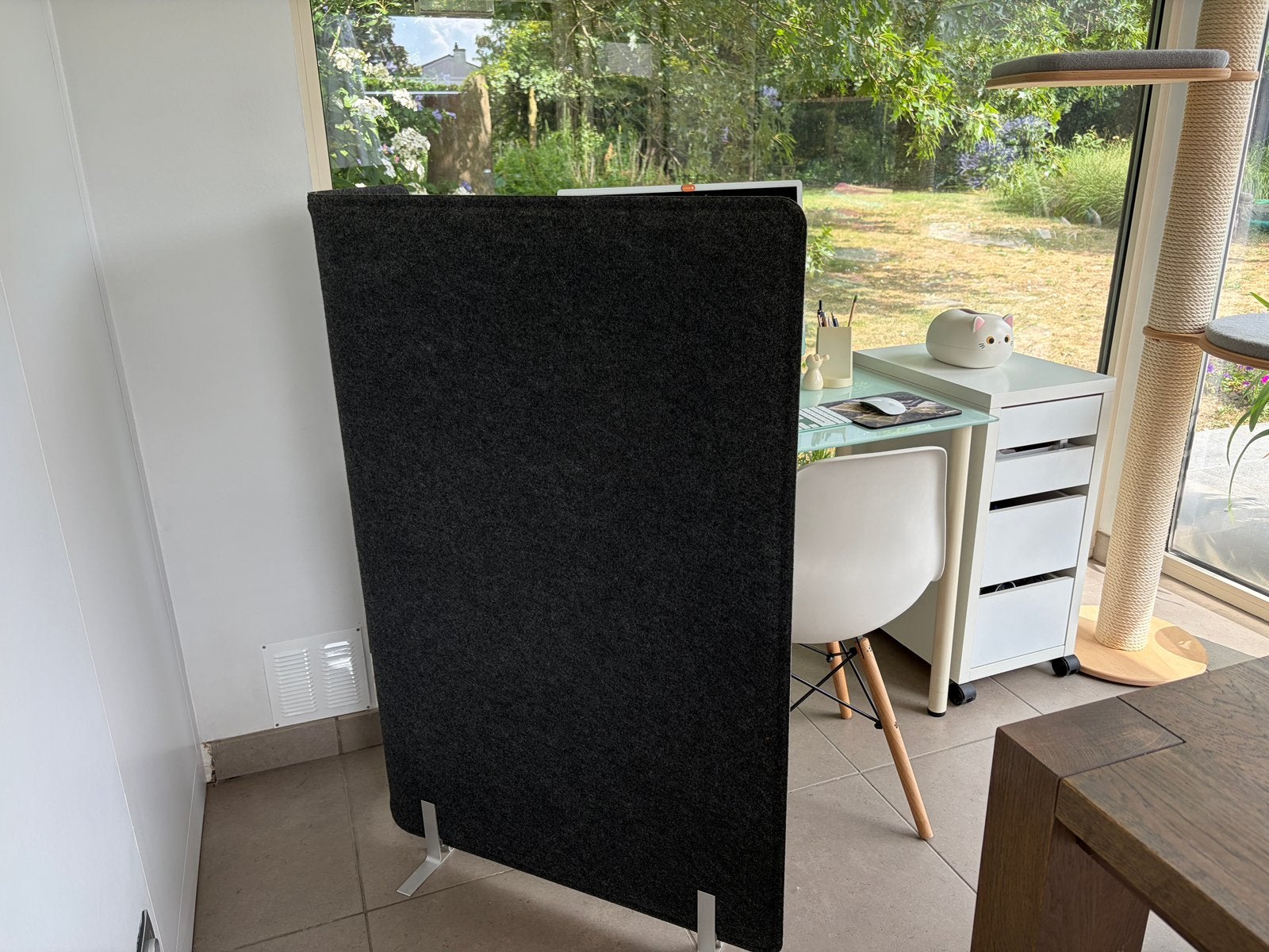 Bureauscherm in vilt, Maison & Meubles, Accessoires pour la Maison | Paravents d'intérieur, Comme neuf, Enlèvement