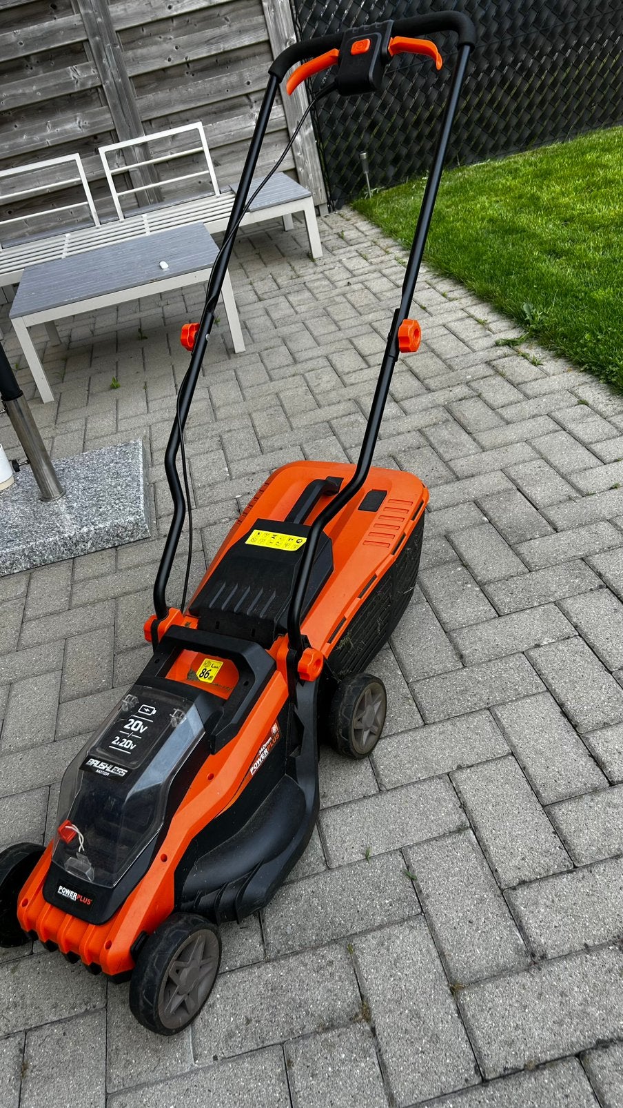 Elektrische accu grasmaaier power plus, Tuin en Terras, Ophalen, Zo goed als nieuw