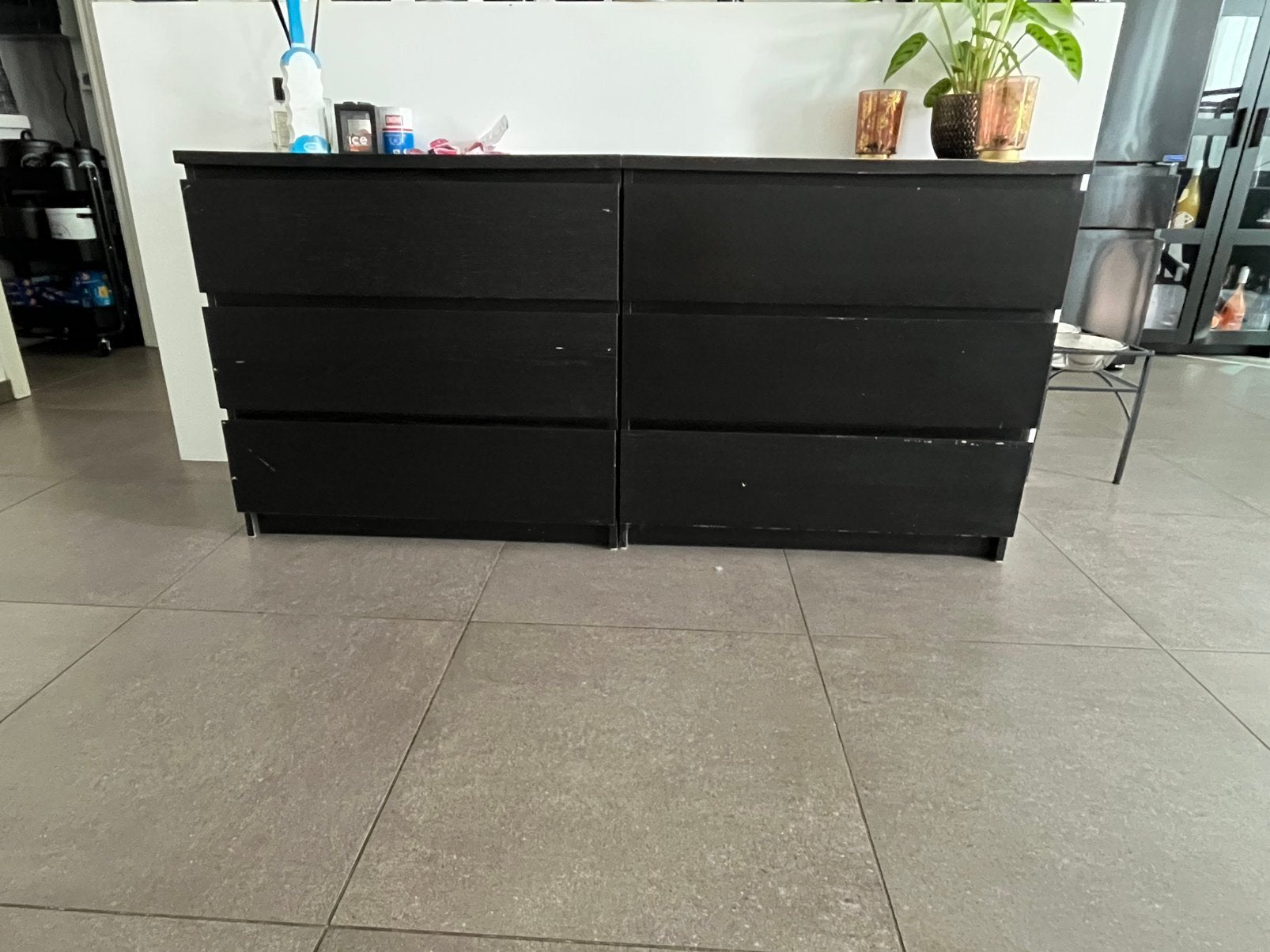 2 armoires Malm, Maison & Meubles, Armoires | Commodes, Enlèvement, Comme neuf