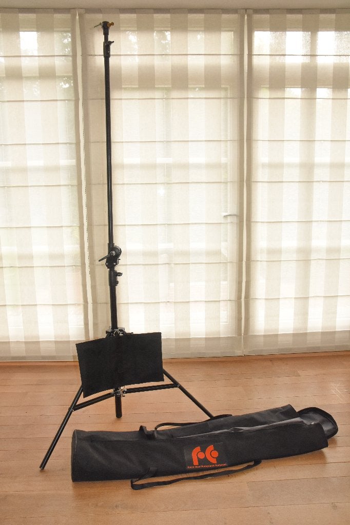 Manfrotto Boom Stand 420B + Falcon Eyes Tas LSB-48 117 cm, TV, Hi-fi & Vidéo, Photo | Trépieds & Rotules, 175 cm ou plus, Comme neuf