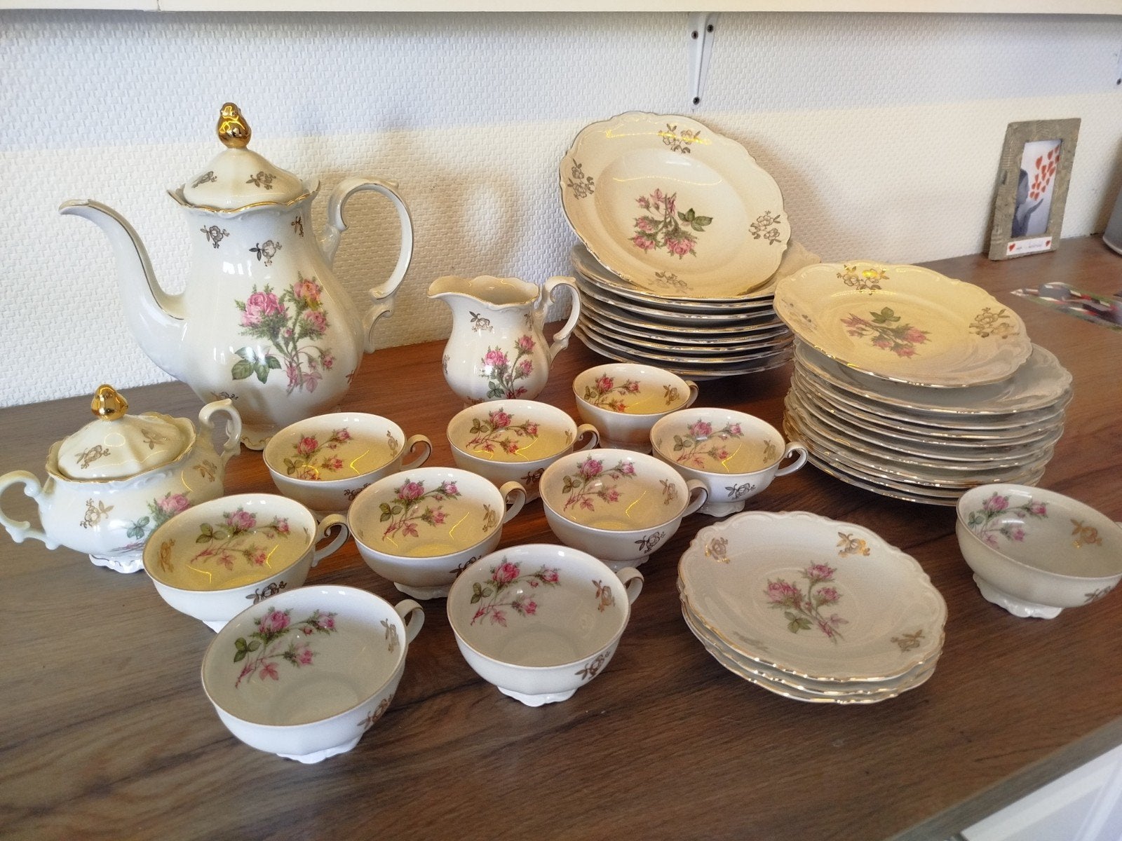 Mitterteich Bavaria CFH koffie /thee servies vintage retro, Ophalen