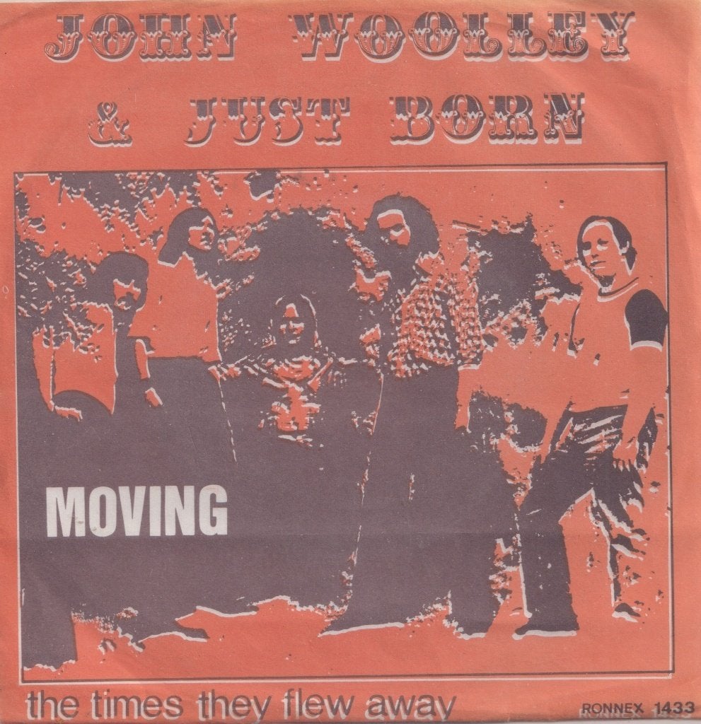 John Woolley & Just Born – Moving / The times the flew away, Cd's en Dvd's, Ophalen of Verzenden, Gebruikt, 7 inch, Pop