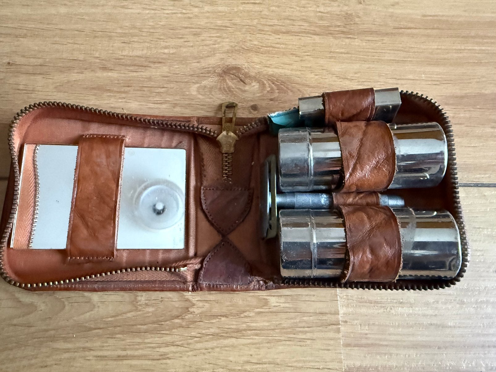 Vintage reisscheerset heren jaren 60 – Gillette, Ophalen of Verzenden, Gebruikt