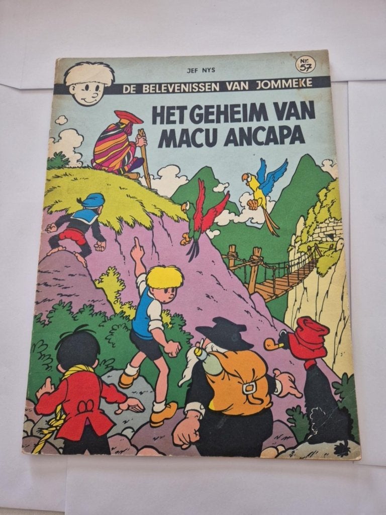 Jommeke nr. 57 – Het geheim van Macu Ancapa, Une BD, Envoi, Utilisé