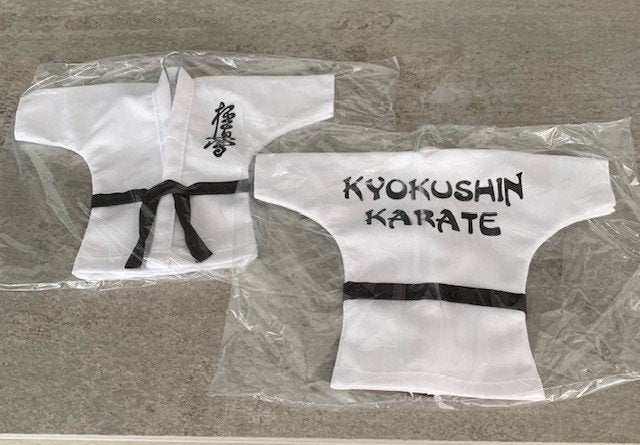 kyokushin karate mini gi (dubbel bedrukt) uniek kyokushinkai, Verzenden, Nieuw, Karate