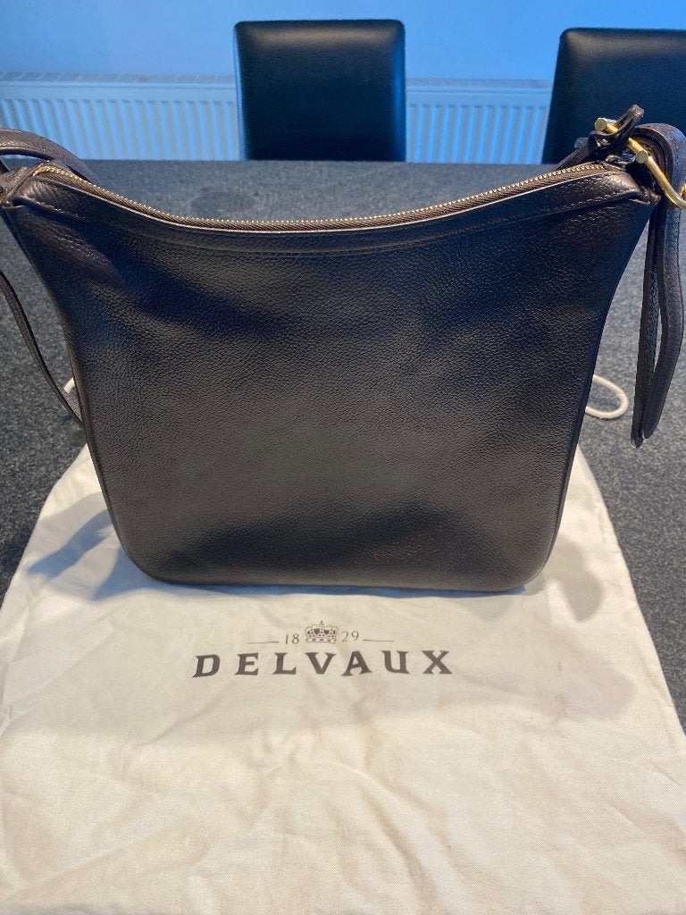 Delvaux handtas, Envoi, Utilisé, Brun, Sac à main