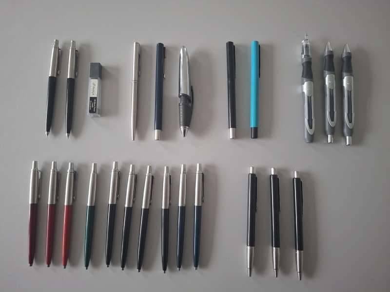 Lot Parker balpen, vulpen, rollerpen, potlood, Verzamelen, Pennenverzamelingen, Ophalen, Balpen, Parker
