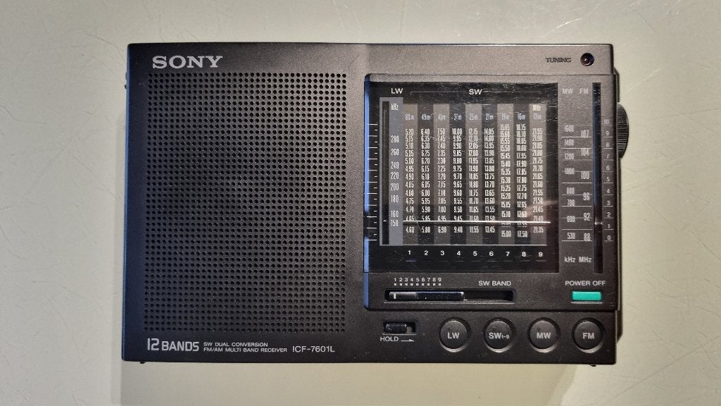 Radio Vintage Sony ICF-7601L - 12 Bandes - Complet boxed, Enlèvement ou Envoi, Audio et Vidéo