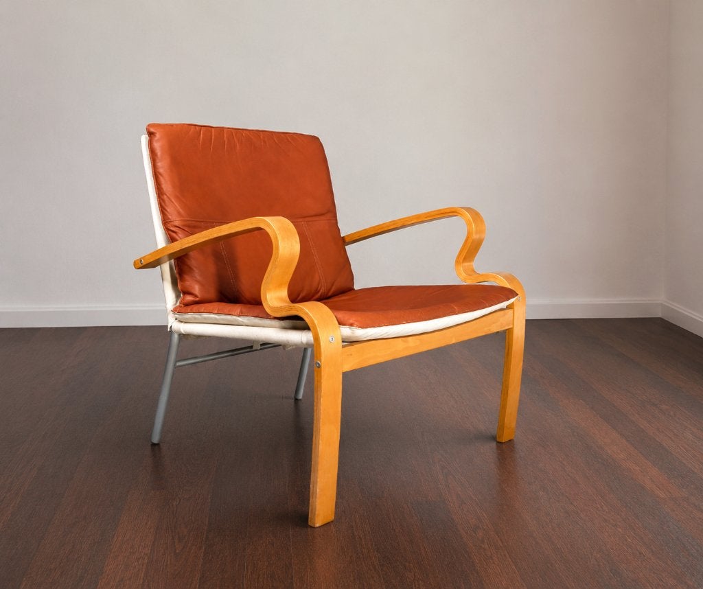 2x vintage Ikea Bjärred fauteuils door Johan Huldt, Antiek en Kunst, Ophalen