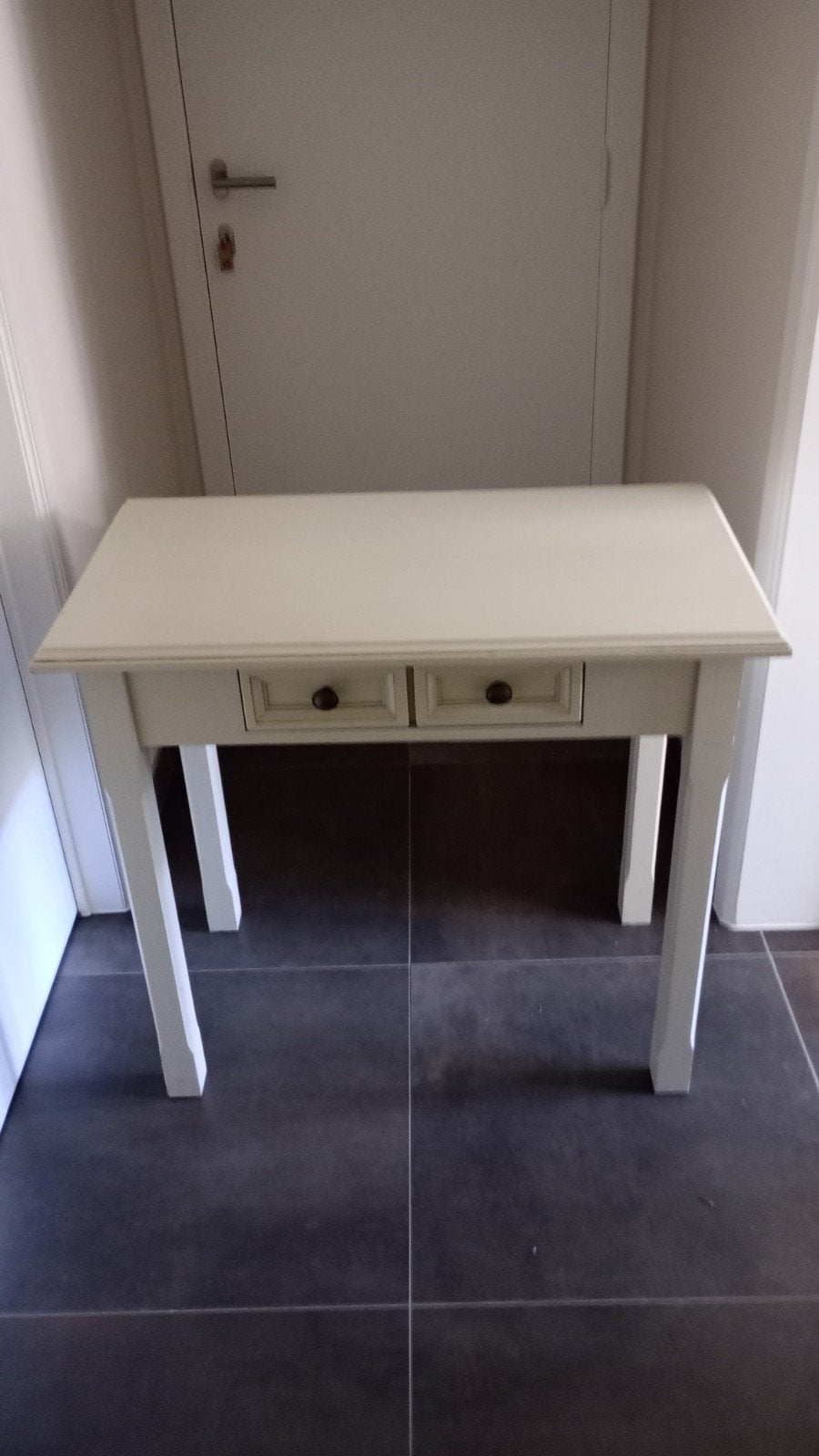 Console IKEA LEKSVIK en bois de pin massif - style craie, Maison & Meubles, Enlèvement
