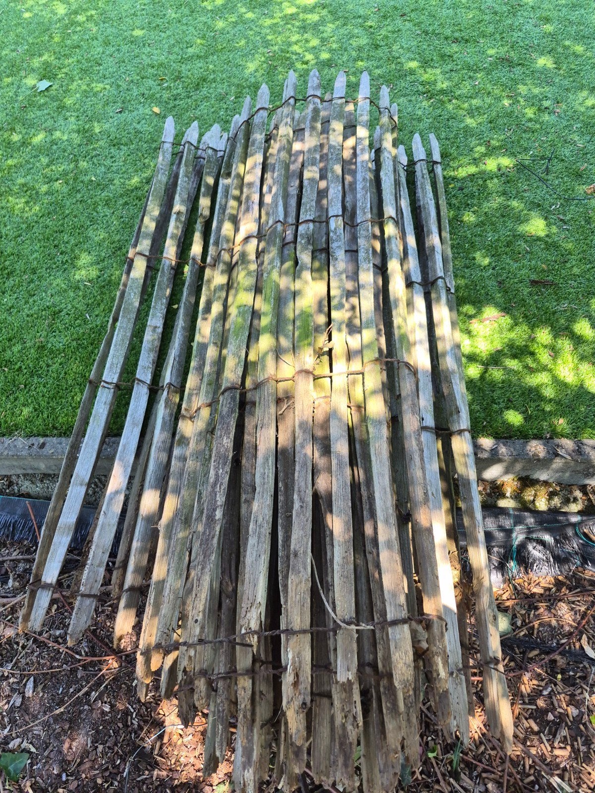 Kastanje hekwerk op rol - 5m op 180 cm, Enlèvement
