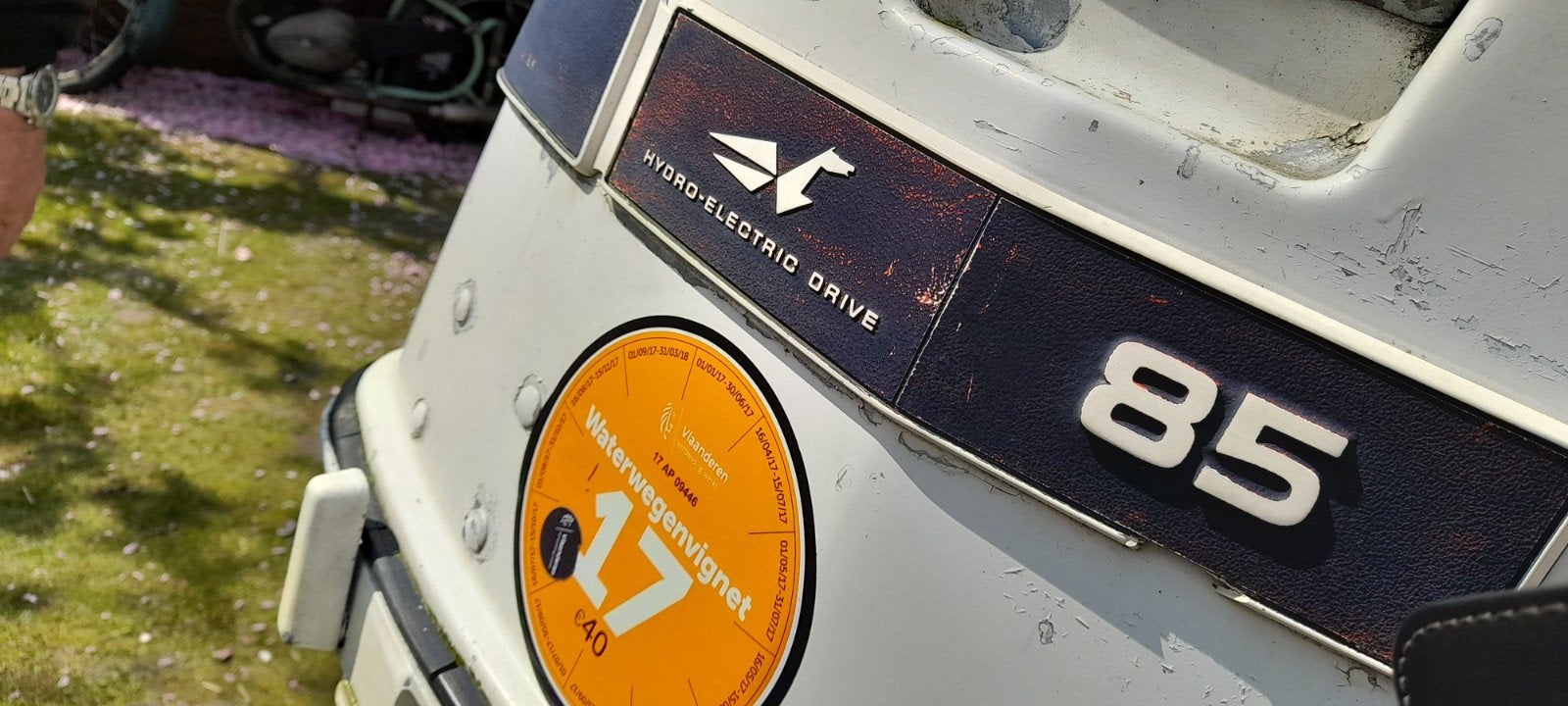 jhonson 85 pk buitenboord motor, Enlèvement